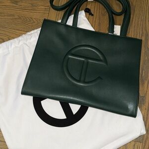 Telfar Dark Green Tote Bag